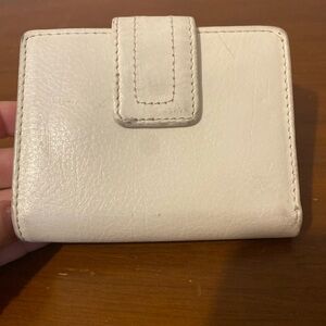 Fossil White Wallet with Silver Accent